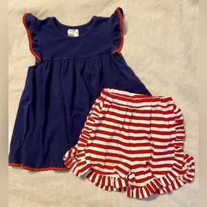 Stitchy Fish Short Set size 5T